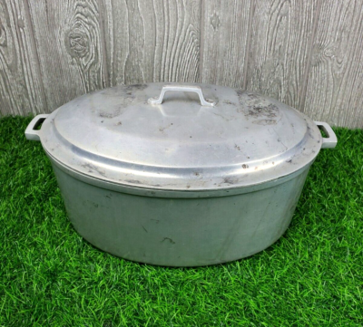 Vintage Miracle Maid Cookware Cast Aluminum Roaster Dutch Oven 6