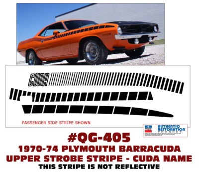 QG-405 1970 PLYMOUTH BARRACUDA - CUDA - SIDE STROBE STRIPE