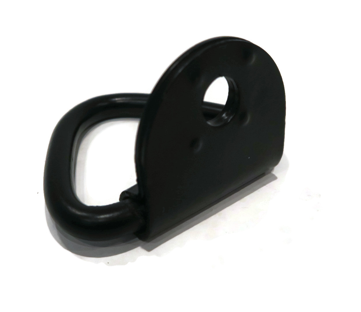 (8) 1/4" BLACK STEEL D RING BRACKET CLIP Anchor Tie Down Trailer Truck