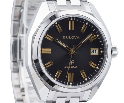 Pre-owned Bulova Precisionist Jet Star Classic Stainless Steel Quartz 96b415 Mens Watch