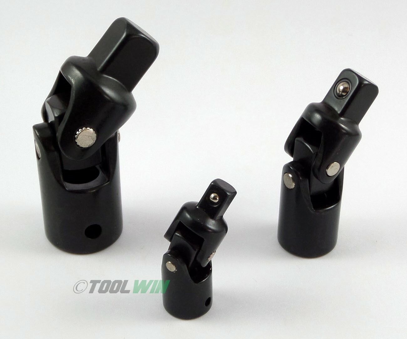 3pc Impact Swivel Universal Joint Air Impact Socket Set 1/4" 3/8" 1/2"