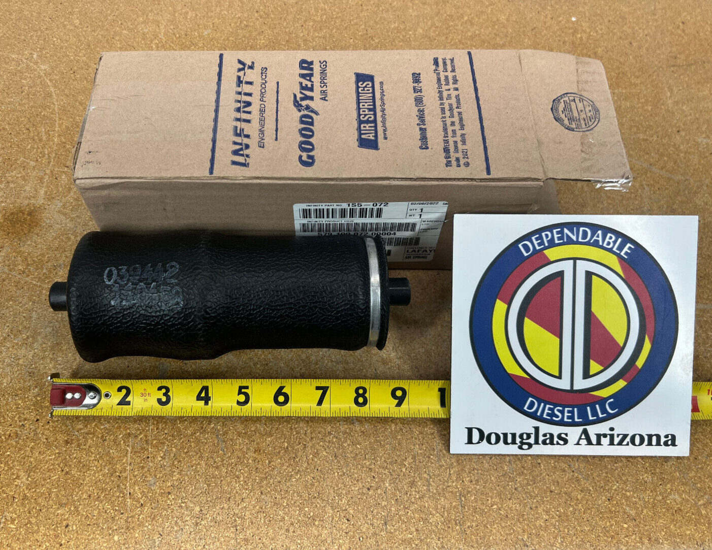 苺　0520-1 Cab Suspension Air Spring PAI# 804263 Ref.# Goodyear 1S5-072