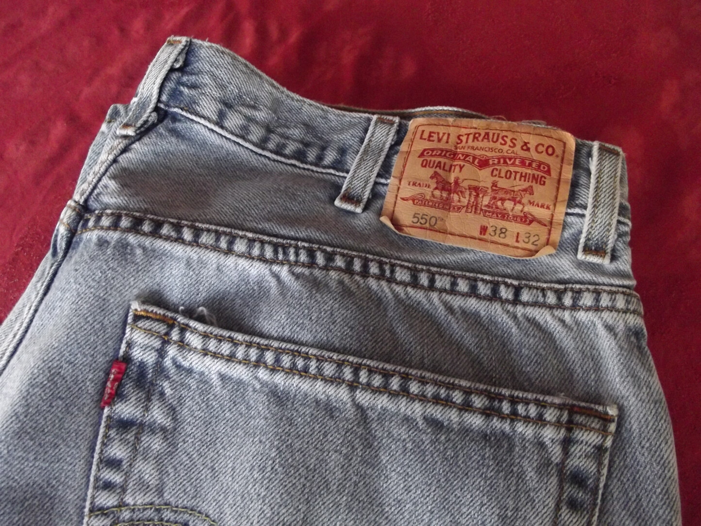 LEVI 550 デニムジーンズ W38 L32 Vintage Levi's 550 Tapered Leg Blue Jeans W38 x L32 (actual