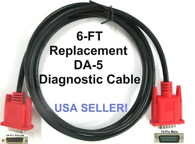 Replacement DA-5 Data Cable Connects OBD1 Adapters to the newer Snap-on scanners