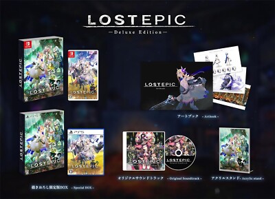 PS5 LOST EPIC Limited Deluxe Edition Software CD Art Book Acrylic Stand Sticker