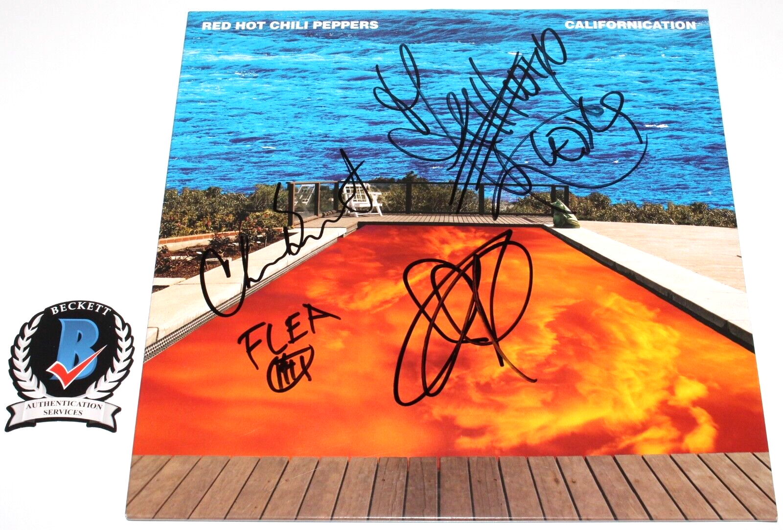 RED HOT CHILI PEPPERS SIGNED CALIFORNICATION RECORD ALBUM LP RED HOT CHILI PEPPERS SIGNED CALIFORNICATION RECORD ALBUM LP