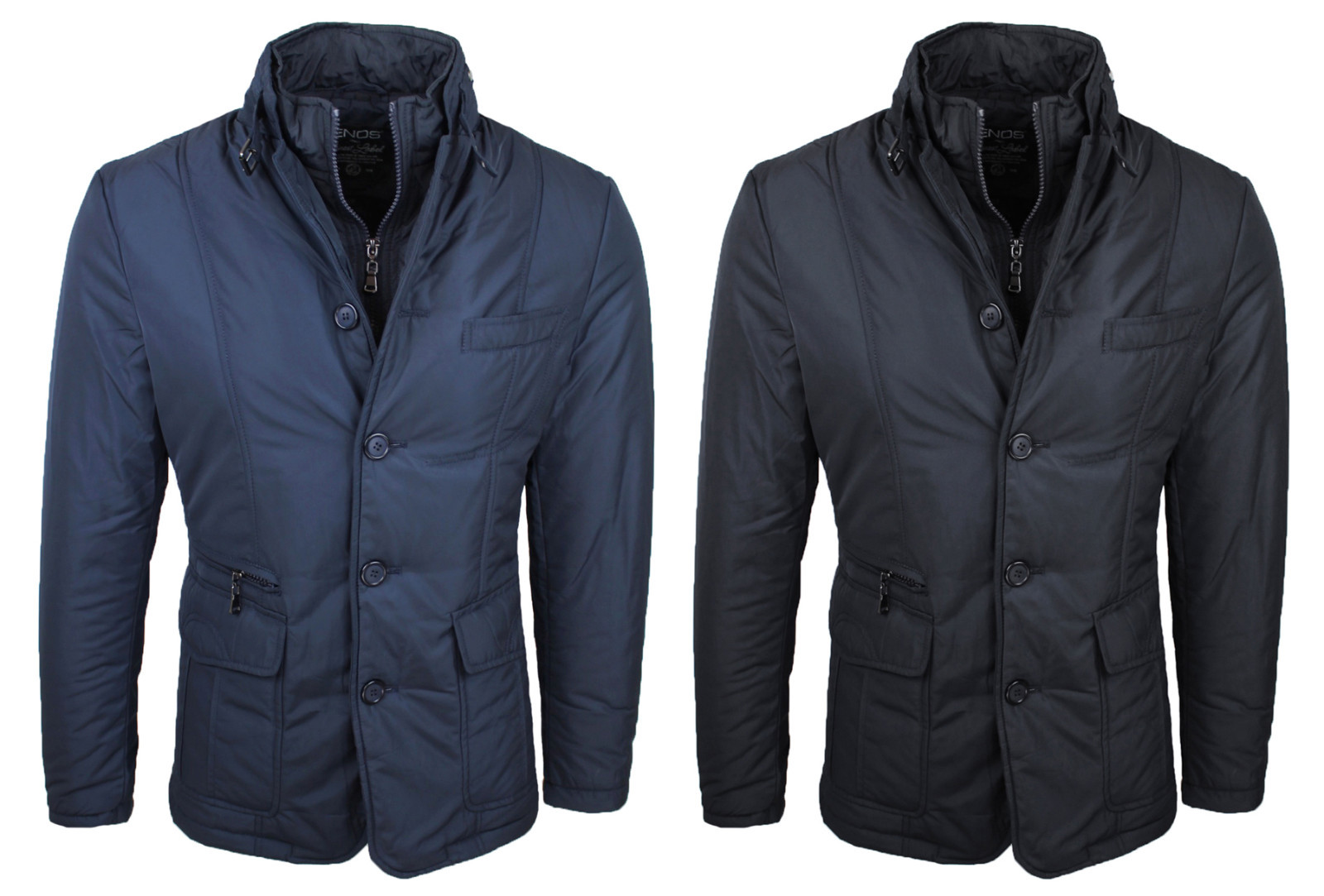 GIACCONE UOMO INVERNALE CASUAL NERO BLU GIUBBOTTO PIUMINO da XXL a 4XL