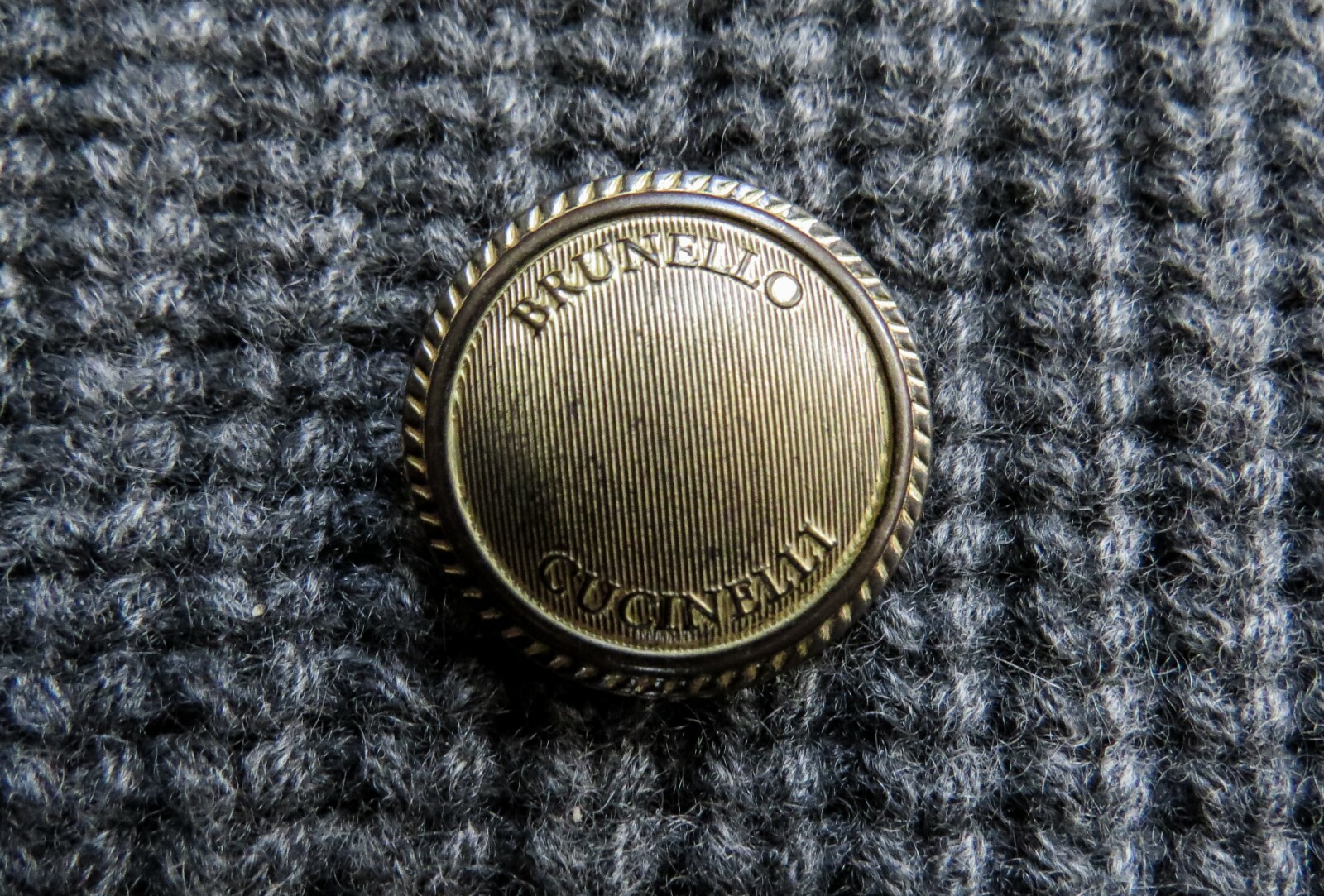 Pre-owned Brunello Cucinelli $3545  Gray English Rib 100% Cashmere Cardigan Sweater 50 Euro