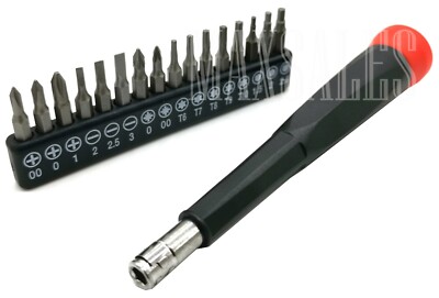 New 17pc Precision Screwdriver Set Torx T6 T7 T8 T9 T10 Hex Mini Repair Tool
