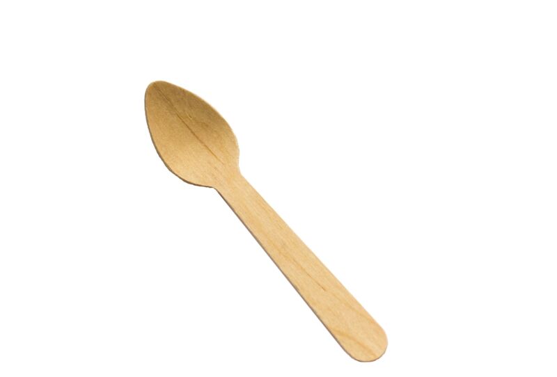 - Green Spoon 110-100 Green Spoon 110 Birchwood Compostable Cutlery Taster Sp...