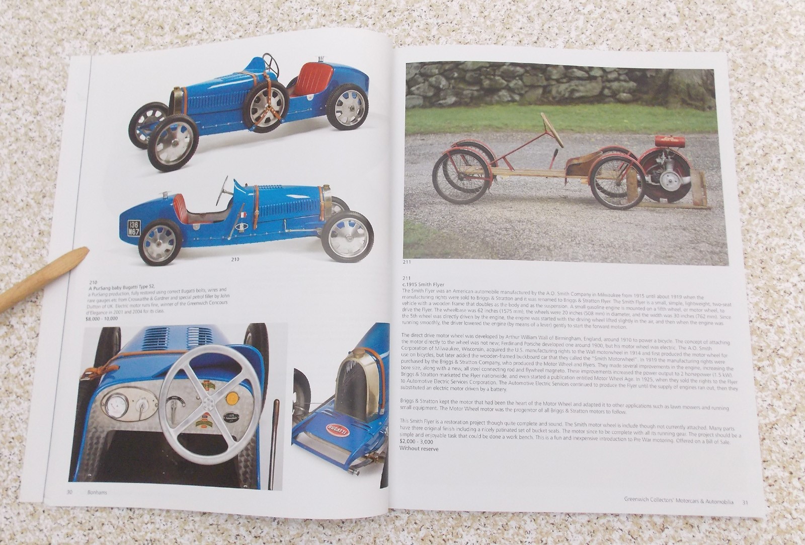 BONHAMS Automobile Car Auction Catalog Concours D'Elegance Greenwich 2011