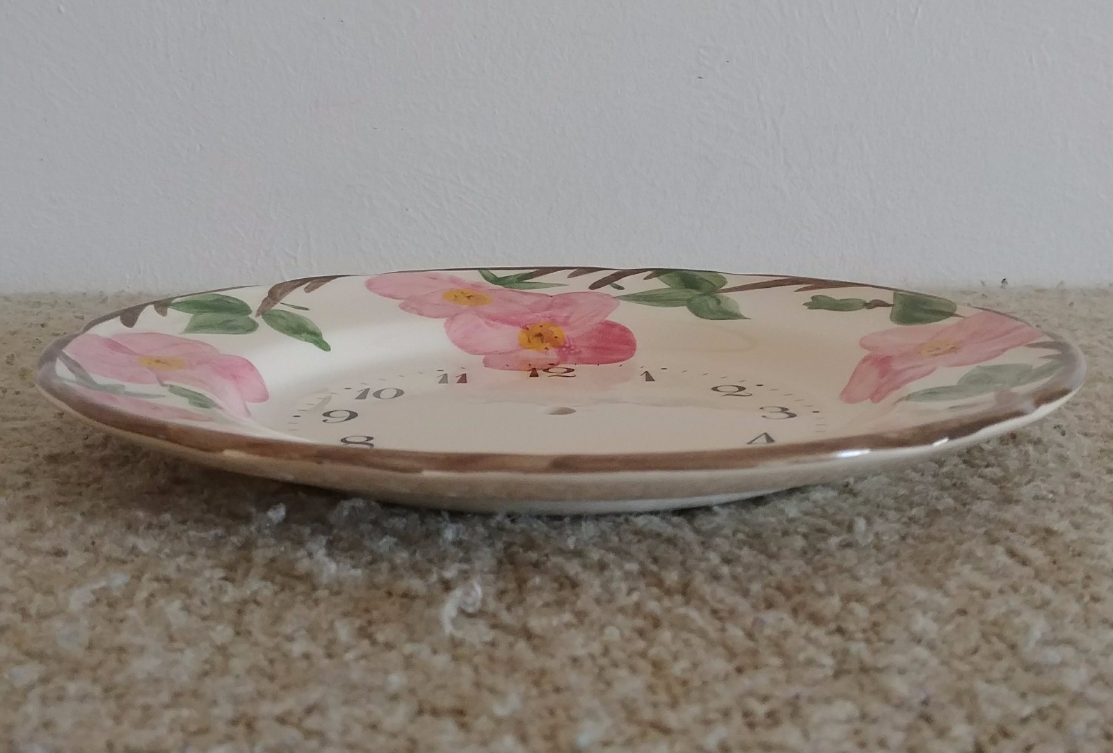 FRANCISCAN DESERT ROSE ROUND CLOCK PLATE MADE IN ENGLAND