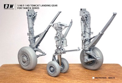 1pc 1/48D&W 480610 F-14D Landing Gears highly detailed 3Dprinted for TAMIYA kits