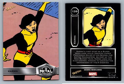KARMA #139 - 2020 Marvel X-Men Metal Universe Pink F/X #/75