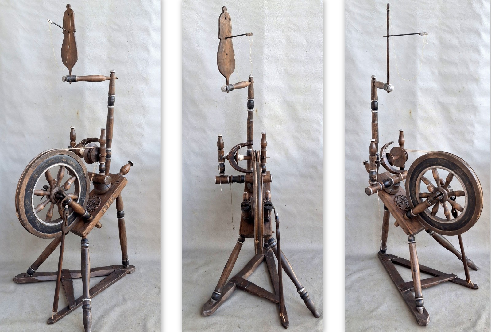 ☆ Rare Vintage Spinning Wheel ・糸車・糸紡ぎ機 ☆ 【公式通販】