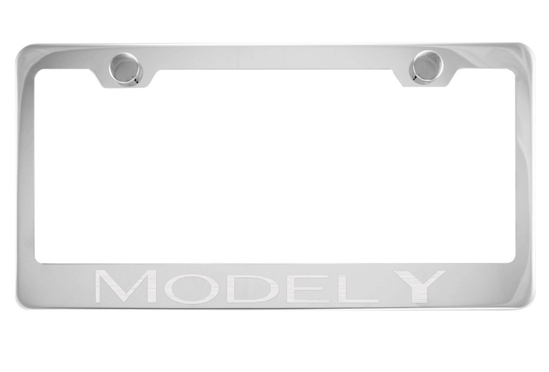Chrome License Plate Frame For Telsa ModelY Model Y