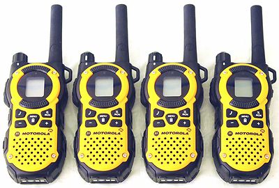 USED 4 Motorola MT350AA Walkie Talkie FRS GMRS 2Way Radios Weather VibraCall Bag. Buy it now for 72.0