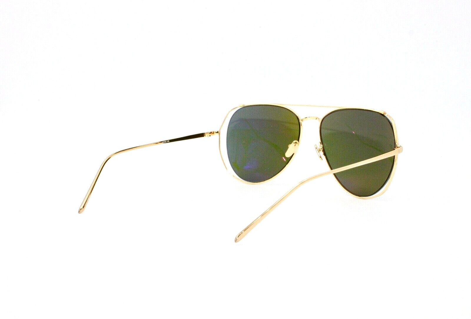 Pre-owned Linda Farrow Sunglasses Lfl/397/1 61-16-145 Made In Japan In Green
