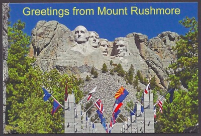 Stati Uniti USA - Mount Rushmore, sculture Presidenti, monte - Non Viaggiata