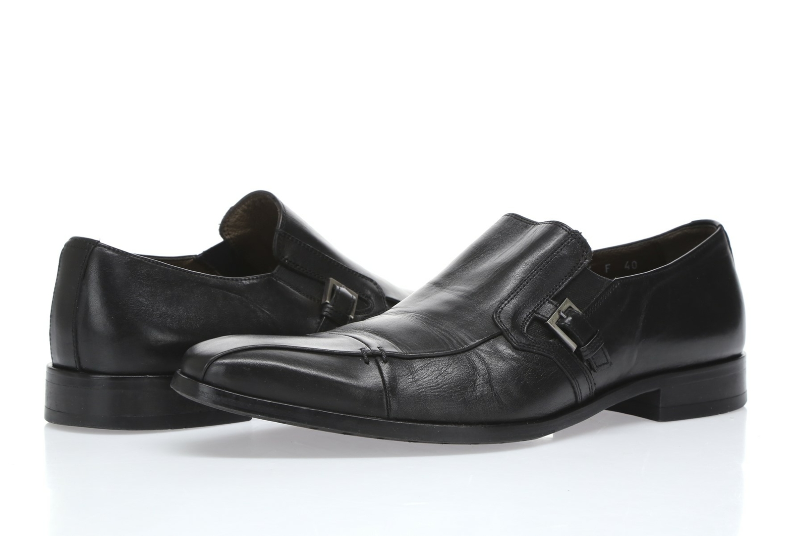 Mens GATTO Black Leather Loafers Shoes Sz. 40 $640