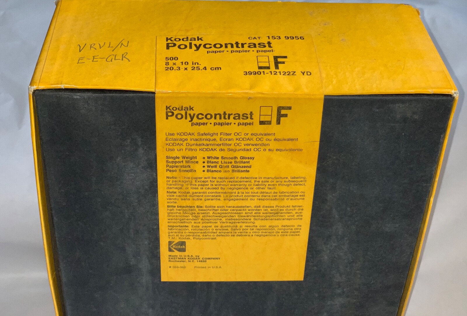 Vintage Kodak Photo Paper Polycontrast F 8x10 500 Sheets SEALED