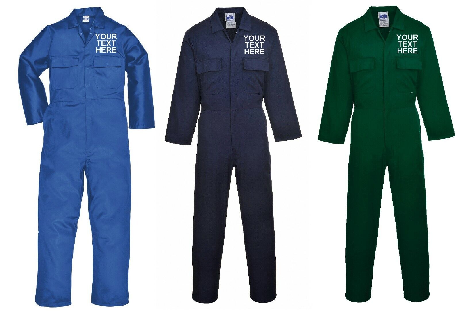 Personalised Embroidered Overalls Custom Printed Coveralls Workwear