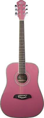 Oscar Schmidt Model OG1P-A  3/4 Size Pink Dreadnought Acoust
