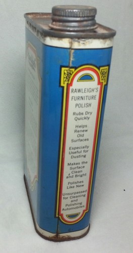 Can Collector Rawleighs Furniture Polish 1 Pint Can All Metal