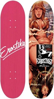 Rockin Jelly Bean Waterfall Training Skateboard Deck Erostica NEW,UNUSED