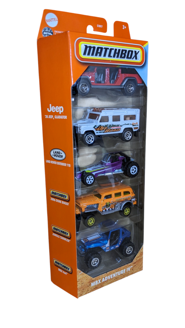 2025 Matchbox MBX Adventure IV 5-Pack Jeep Jungle Crawler | eBay