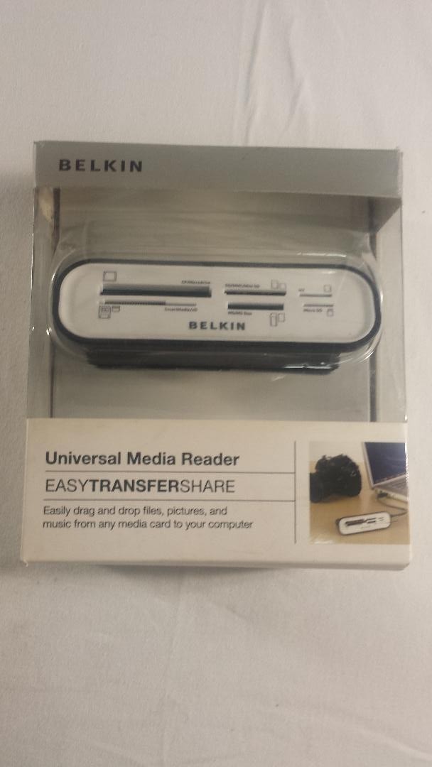 NEW Belkin Universal Media Reader , White
