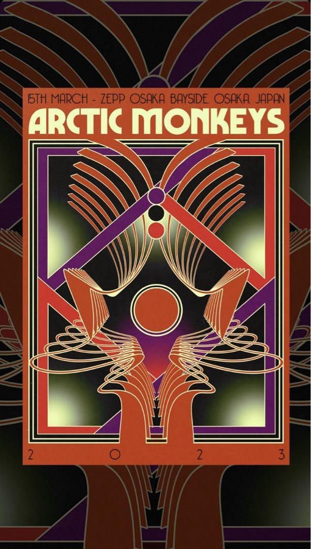 Arctic Monkeys リトグラフ　ZeppOsakaBayside限定 ARCTIC MONKEYS Lithograph Poster Zepp Osaka Bayside Limited