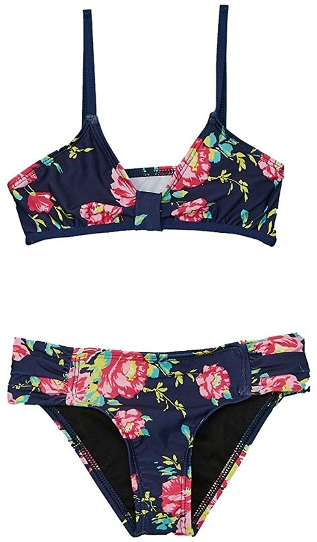 Splendid 180266 Kids Girls Floral Printed Bikini Set Swimwear Multi Size 14