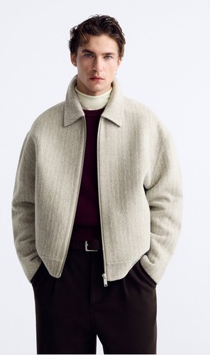 ZARA レザーJKT 短丈 ショート丈 musinsa asclo nugu ZARA ショートダウンジャケット NEOPRENE-EFFECT QUILTED JACKET