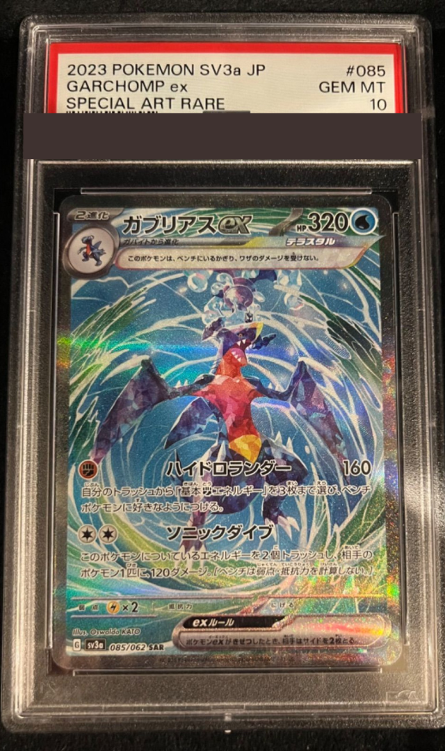 PSA 10 Garchomp ex 085/062 SAR Pokemon Card Game Rasing Surf