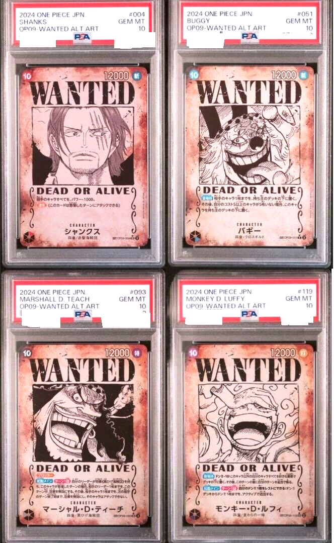 ワンピース ppsk PSA 10 One Piece Card Luffy Teach Shanks Buggy SEC Secret