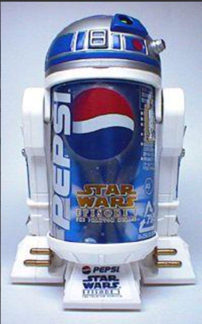 New R2-D2 Star Wars Pepsi Can Holder Episode I Phantom