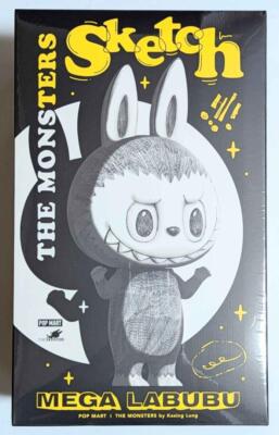 POP MART THE MONSTERS MEGA LABUBU 400% Sketch popmart Action