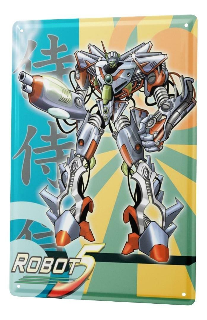 Tin Sign Funny Cartoon Manga Japan robot