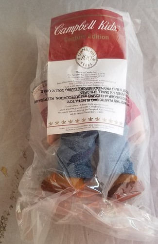 Campbell Soup Collectible Plush Kids Doll Young Boy Century Edition 100 Years