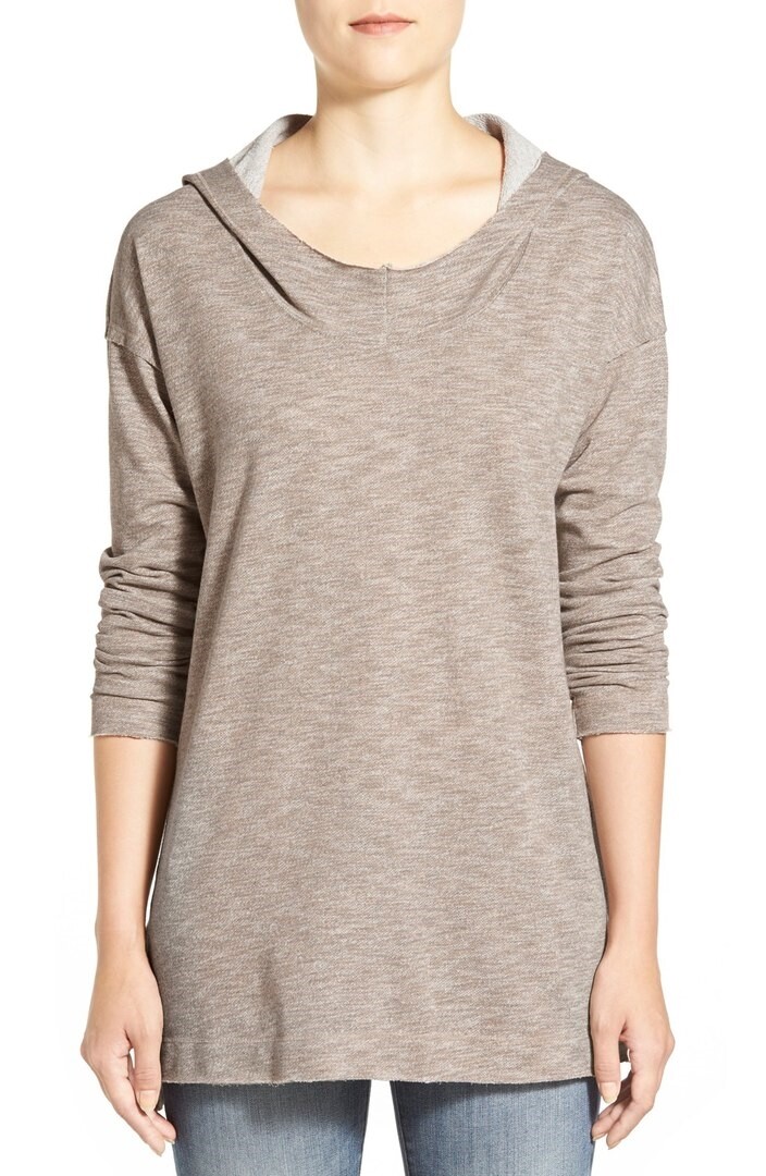 GIBSON Women's Hooded Long Sleeve Tunic Size Petite Small