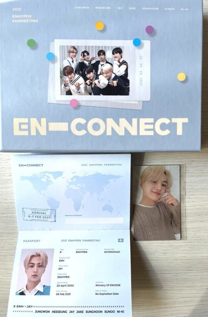 En-connect パスポート ENHYPEN 2021 FANMEETING EN-CONNECT DVD W/ JAY Passport