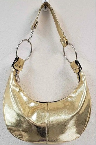 Apt. 9 woman's gold metallic hobo purse vintage