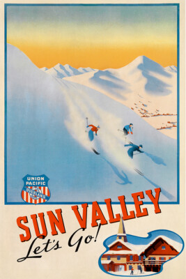 Murren Bernese Alps Sport Kids 1960 Original Vintage Wall Home - POSTER 20x30