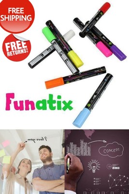 Liquid Chalk Window Markers, 8 Colored, Non-Toxic, Safe/Easy to Use, Neon Best