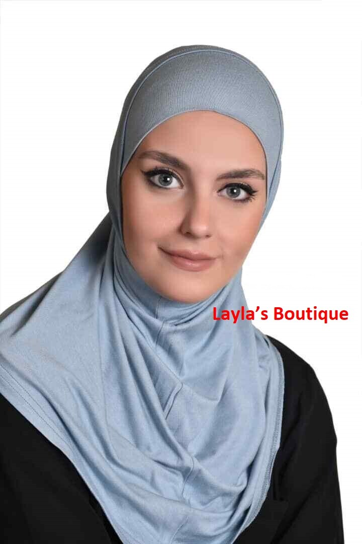 Hijab Cotton Amira 2 piece Muslim  & Hijab Tube Under scarf Cap Al Amira hijab