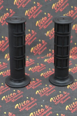 ATV handlebar grips Vito's BLACK 7/8" thumb throttle Yamaha Honda Suzuki OEM