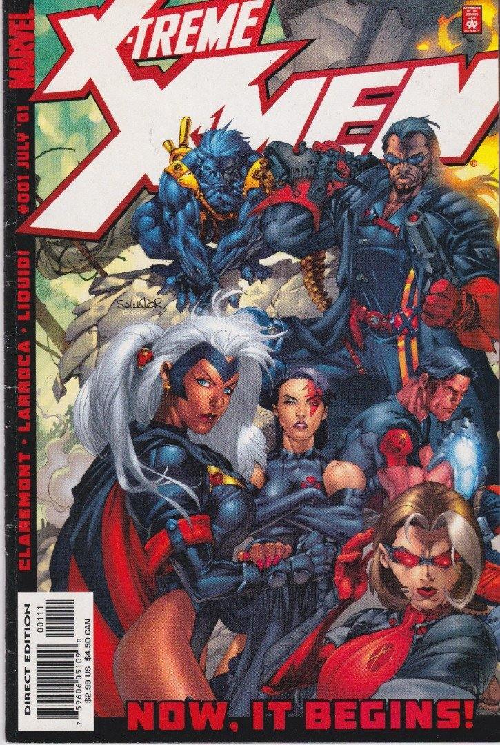 Xtreme Xmen Now It Begins Marvel Issue #001 July 2001 Claremont Larroca Liquid