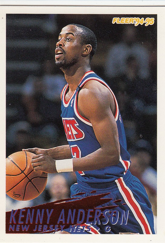 1994-95 fleer new jersey nets team set (14) kenny anderson