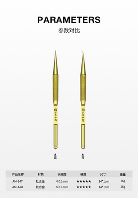 Amaoe 14T 14U Titanium Alloy Tweezers For Mobile Phone Repair High Hardness...